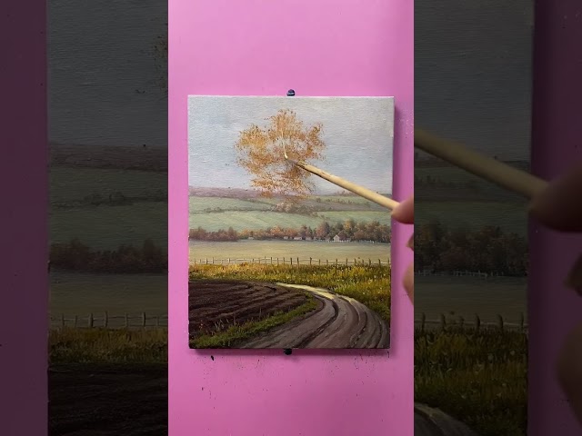 Beautiful Landscape Painting #howtopaint #landscapepainting #acrylicpainting  #art #painting