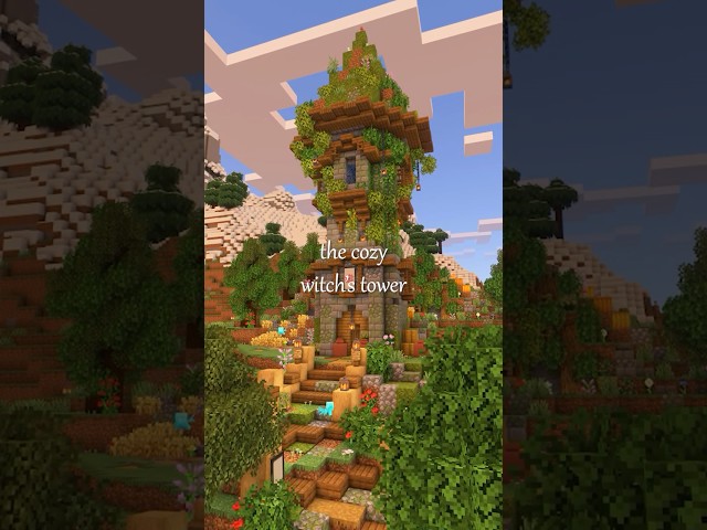 The Cozy Witch's Tower 🌟 #minecraft