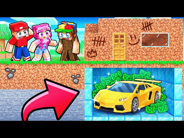 Pretending To Be POOR To Prank My Friends In Minecraft!