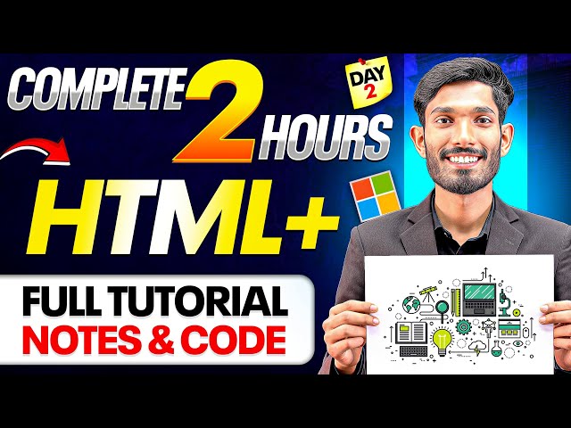 NIOS Class 12th Computer Science | HTML Tutorial for Beginners | Complete HTML with Notes & Codes.