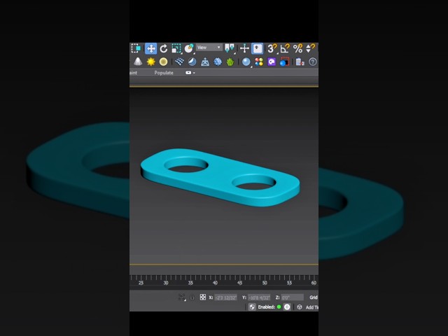 Create This Clean Hard Surface Model in 3ds Max | Easy Modeling Tutorial #shorts
