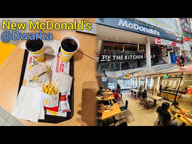 New McDonald’s Opened in Dwarka,Delhi 🍔 | Sector 7 Dwarka | Full Tour