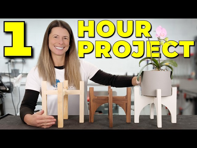 3 EASY Plant Stands YOU Can Build in Less Than 1 Hour // DIY Woodworking