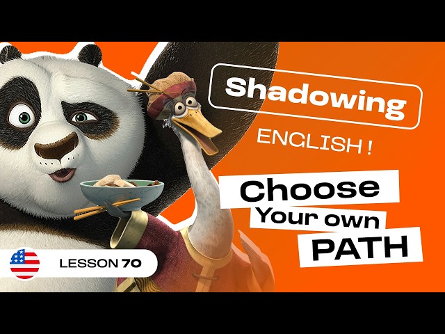 Shadowing English | KUNG FU PANDA: Can you escape your destiny? (Lesson #70)