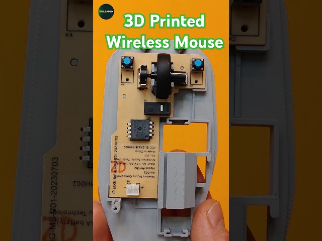 3D Printed Wireless Mouse Using Bambu Lab A1 #bambulab #bambulaba1 #3dprinting #elctronics