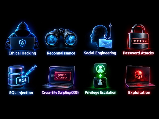 Every Major Ethical Hacking Concept Explained in 13 Minutes  | Ethical Hacking for Beginners