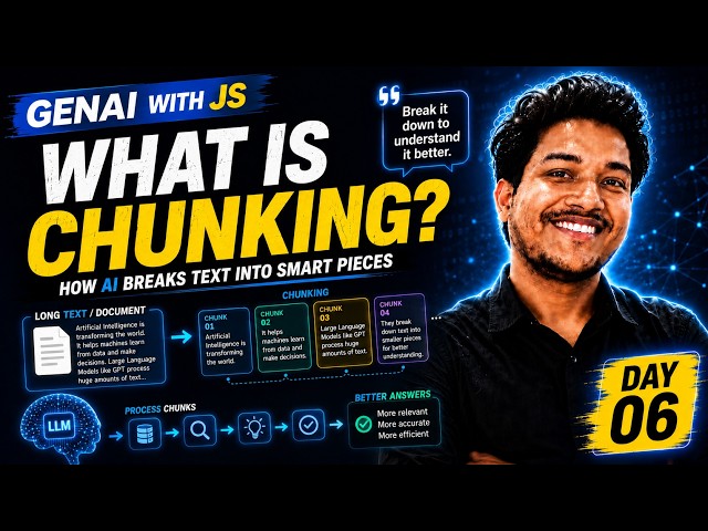 What are chunking | | Gen Ai with Js By Prajjal Dhar | |  Day 06