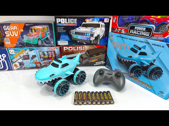 Unboxing Super Police Car,Amphibios Remote Control Vehicle, Rc Sport Car Police,City School Bus 