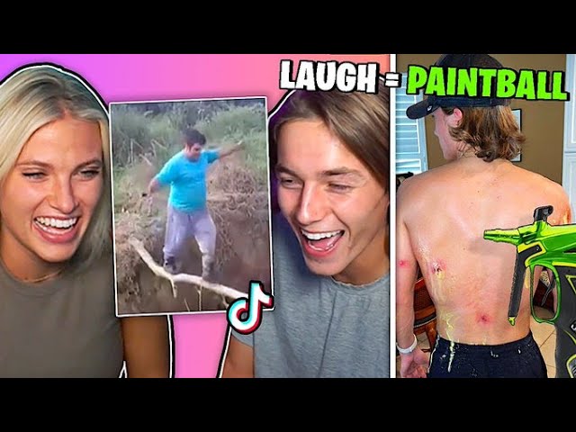 IF YOU LAUGH YOU GET SHOT WITH A PAINTBALL GUN