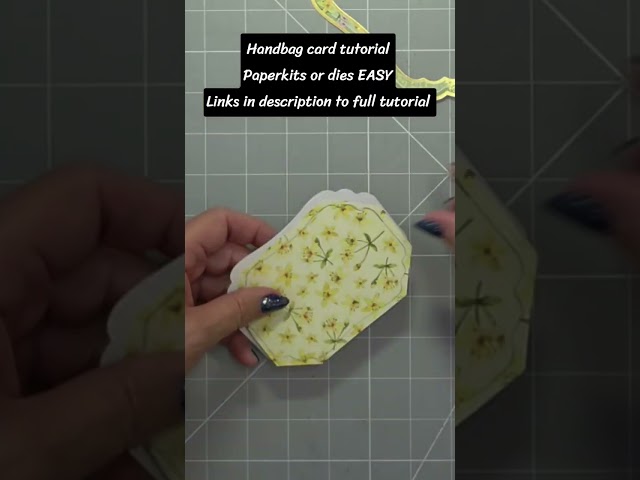 👜 Tutorial easy to make Handbag cards with paperkits or dies #handbags #cardmaking #craft