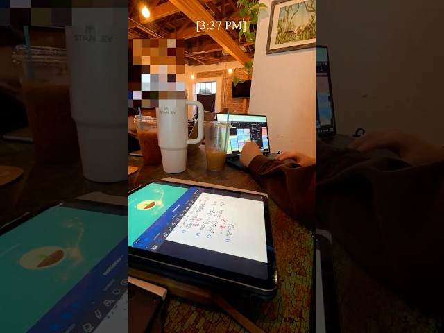 rainy cafe study session #studyvlog