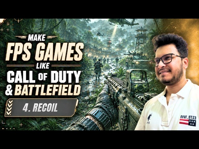 How to Make an FPS Game in Unity Like Call of Duty & Battlefield | Gun Recoil System | Part 4