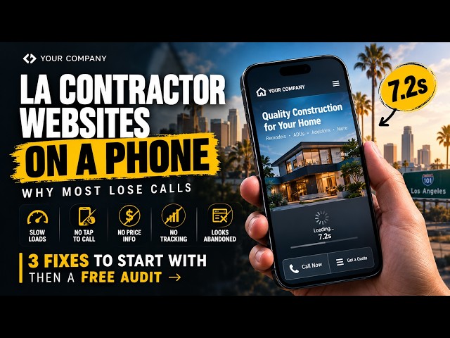 Why LA Contractor Websites Lose Calls — 5 Problems I Found on 780 Sites