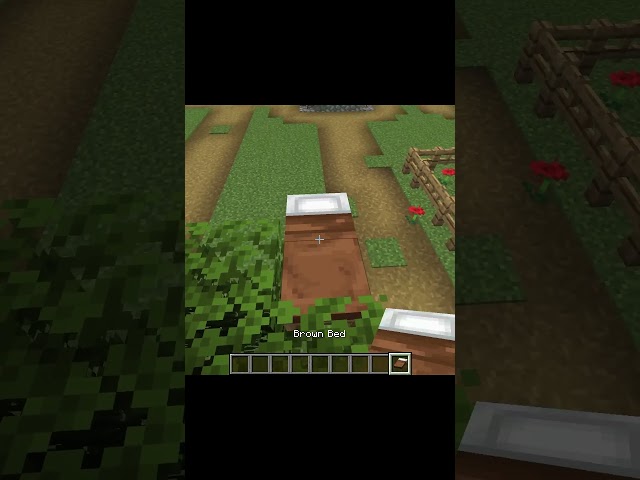 The TRUE Way to Create a Brown Bed in Minecraft! 🤎🔥 | Minecraft Tutorial