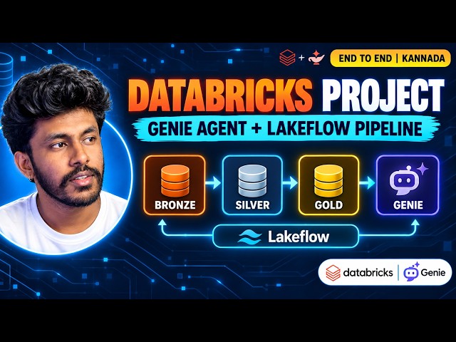 End to End Databricks Data Engineering Project in Kannada | Genie Agents & Declarative Pipeline