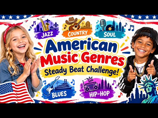 American Music Genres 🇺🇸 Steady Beat Challenge!