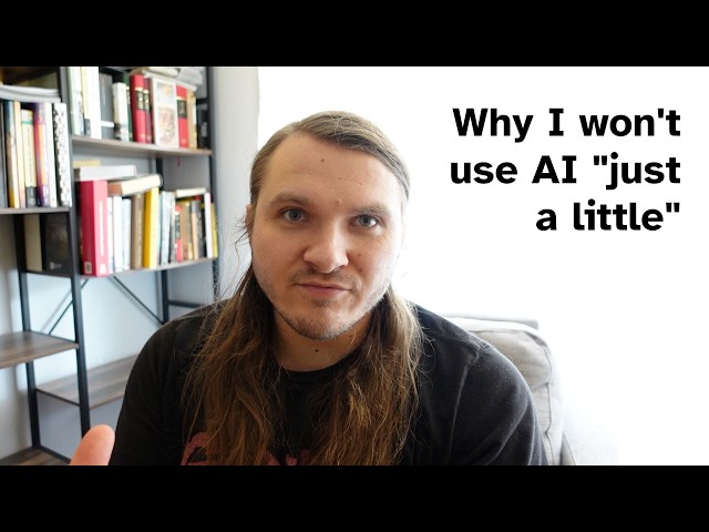 Why I don't use AI for just the easy things