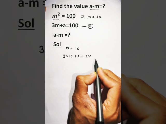 Simple Maths Challenge 🧠 | Find the Value 🤔 | Test Your Maths Skills 🔢 | #maths #mathematics #viral
