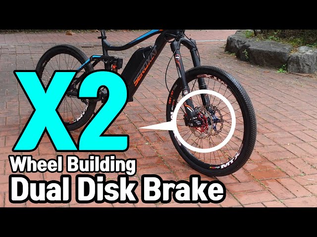 Ebikes : Double disc brake wheel building guide : USD-6 Fork and Ebike Books