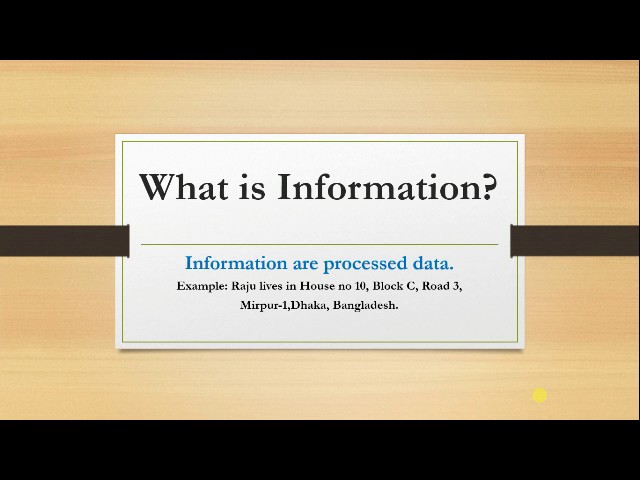 what is information
