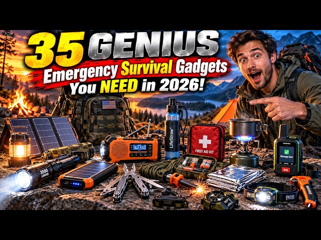 35 GENIUS Emergency Survival Gadgets You NEED in 2026!