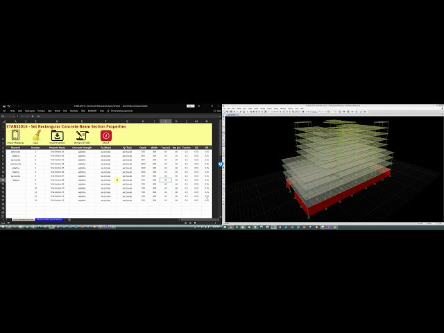 ETABS API - RCSGen Beam (Beam Section Generator)