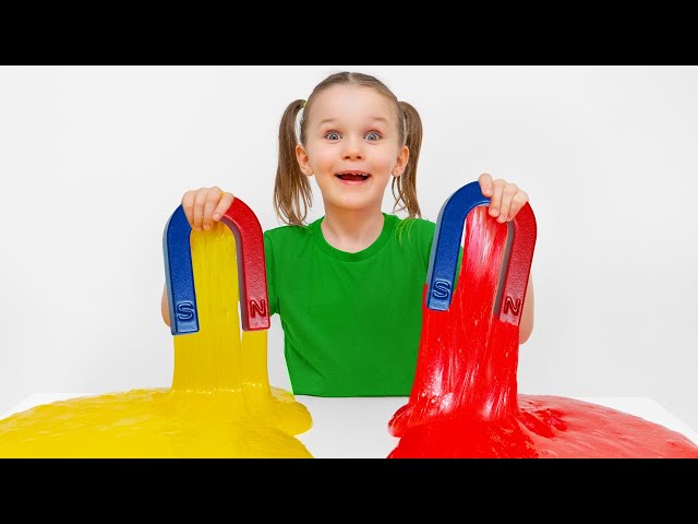 Eksperimen ilmiah dengan slime magnetik 🧲