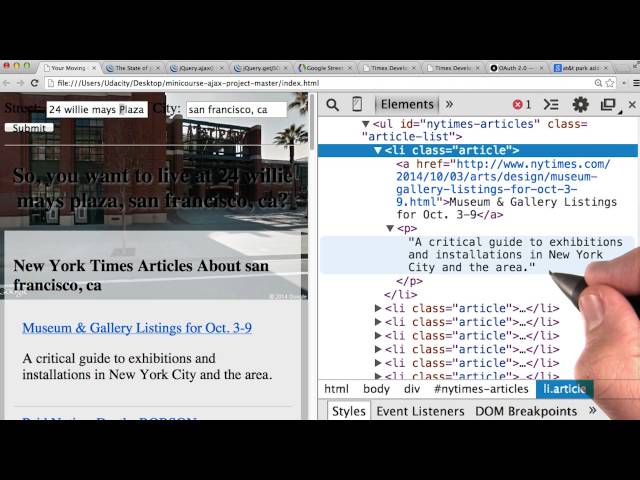 NYT Implementation - Intro to AJAX