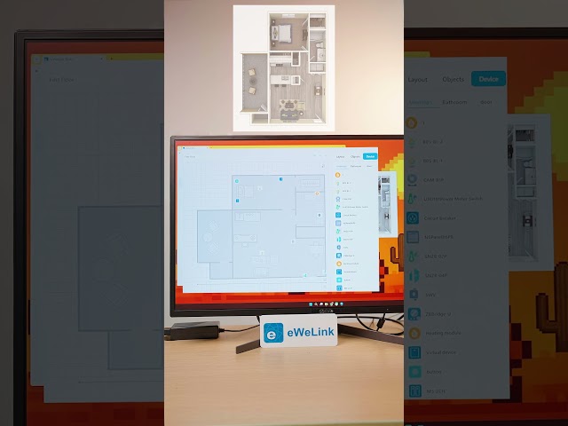 Part 3/4 — This is where everything comes together.Organize devices visually with eWeLink Floor Plan