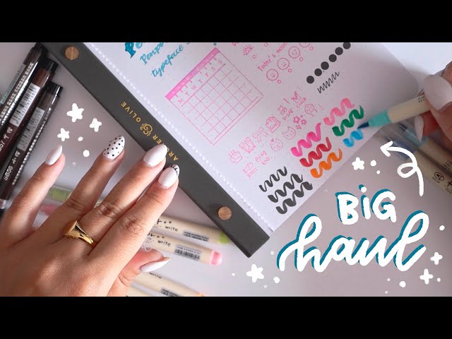another ridiculously long stationery & art haul