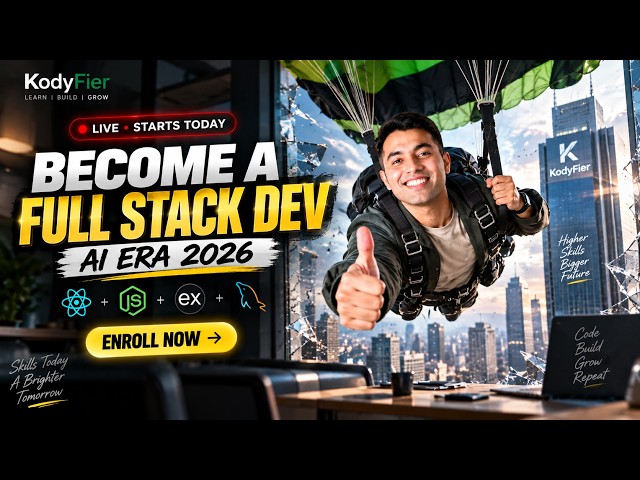 Become a Full Stack Developer in the AI Era 🚀 | LIVE Online Classes Start Today
