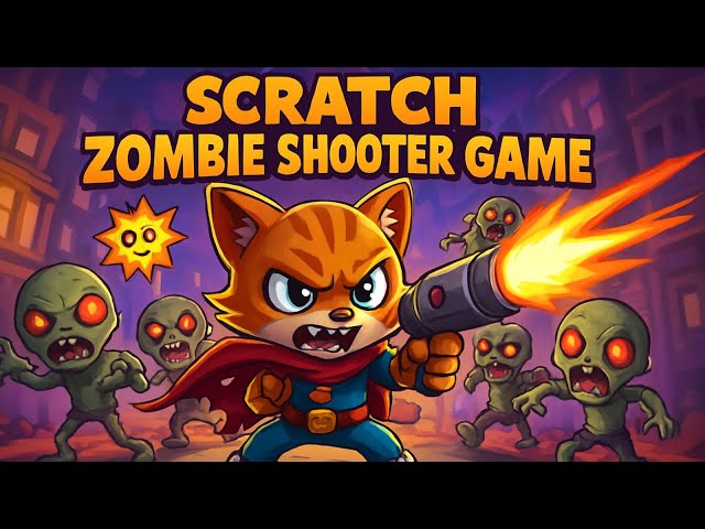 Scratch Tutorial | How to Make a Zombie Shooter Game in Scratch 3.0 | #scratch #ScratchTutorial