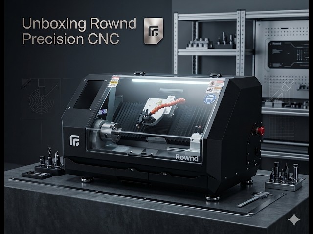 Unboxing the Rownd Desktop CNC Lathe, a little thrill for a fantastic tool