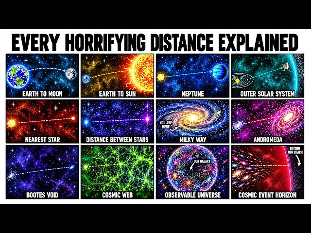 Every Horrifying Distance In Space Explained in 9 Minutes