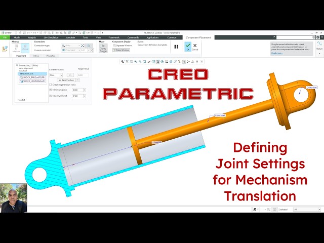 Creo Parametric - Mechanisms - Defining Limits on Translation
