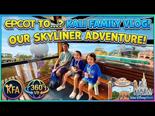 Kali Family ride Disney's Skyline from Epcot to Hollywood Studios - Spring Break 2026 - 360 VR Video