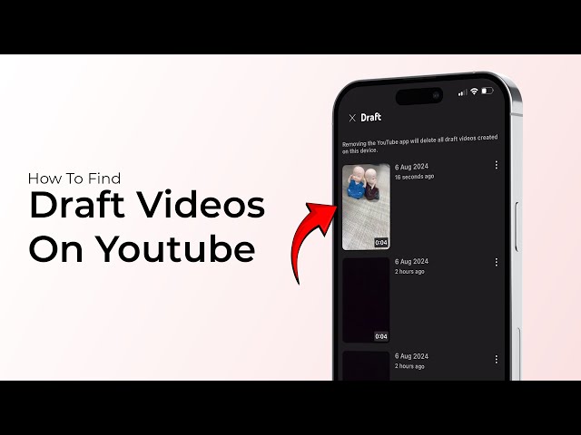 How To Find Draft Videos On YouTube?