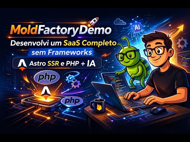MoldFactoryDemo - Desenvolvi um SaaS Completo sem Frameworks (Astro SSR e PHP + IA)