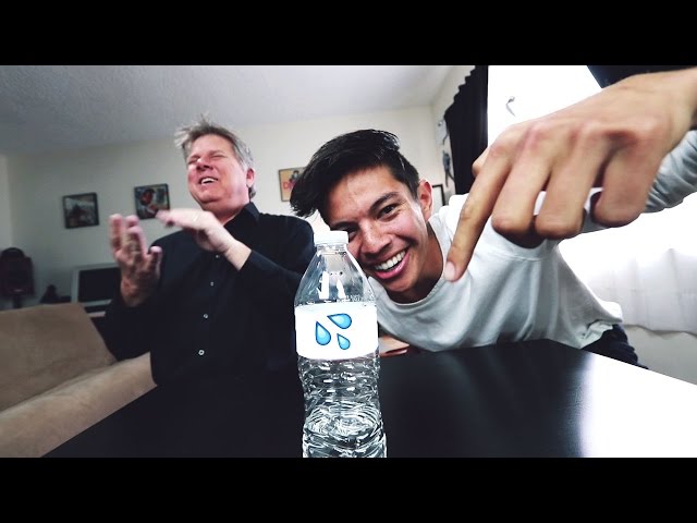 Blind Guy Does Bottle Flip