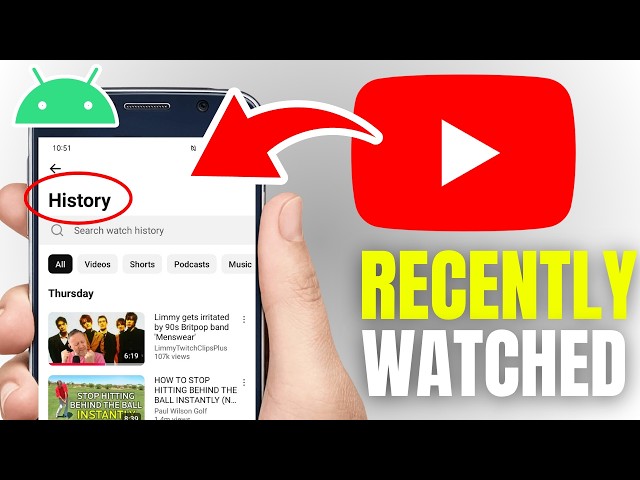 How To See Recently Watched Videos On YouTube App