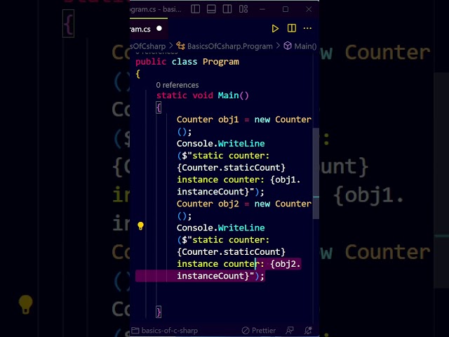 static variable in c#