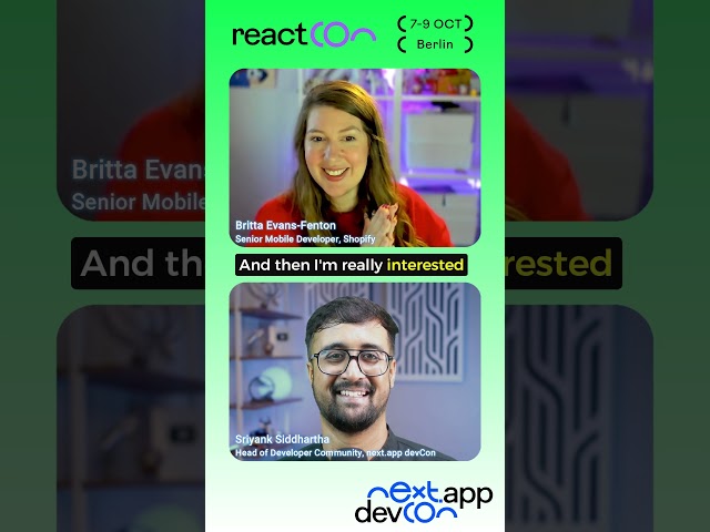 What CFPs Does Britta wants to see at reactCon Berlin? | Britta Evans-Fenton | reactCon
