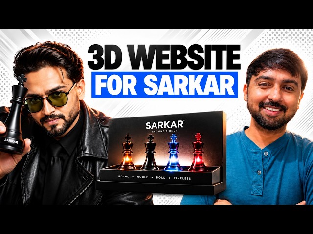 I Redesigned Bhuvan Bam's SARKAR Perfume Website | 3D Website Design