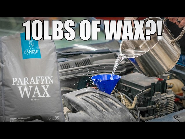 I Replaced My Engine Oil With 10 LBS of CANDLE WAX...