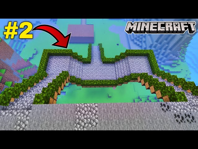 I BUILT CASTLE STAIRS in My Survival World! MINECRAFT #2 