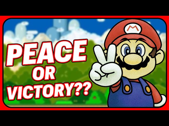 Does Mario Show a "Peace Sign” or a "V for Victory” in Super Mario World, All-Stars and Mario 64???
