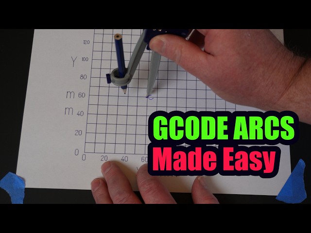 CNC Arc Gcode From Scratch | Lesson 4 G02 and G03 Commands Explained For Mere Mortals