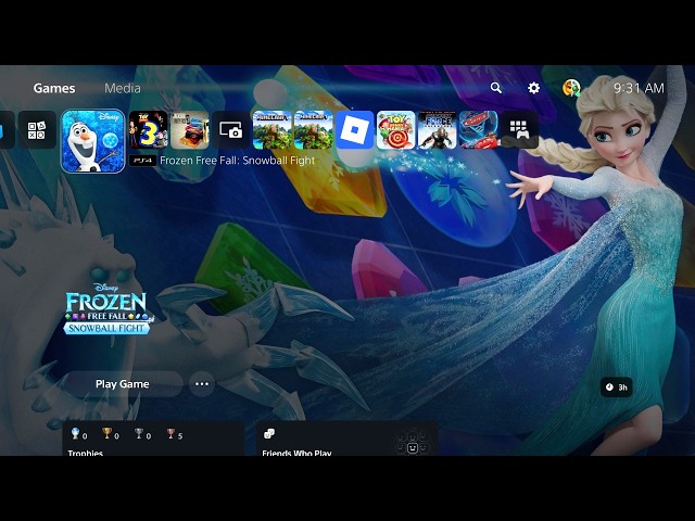 Frozen Free Fall: Snowball Fight (2015) PS5 Gameplay!