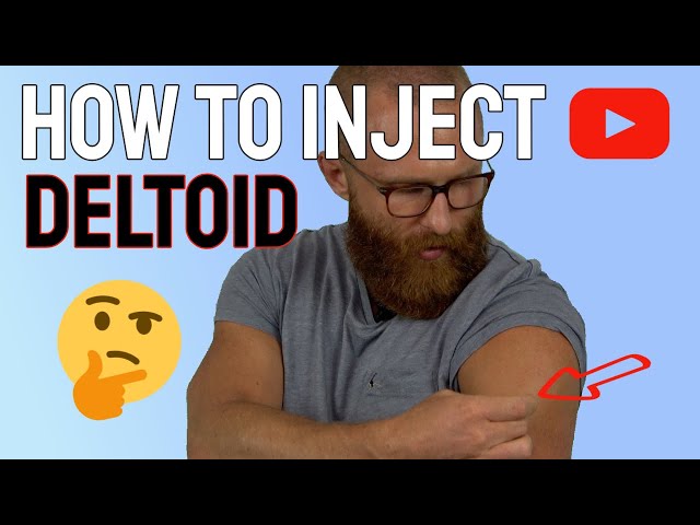 TRT deltoid injection - how to do a deltoid injection - full guide+demo- TRT UK