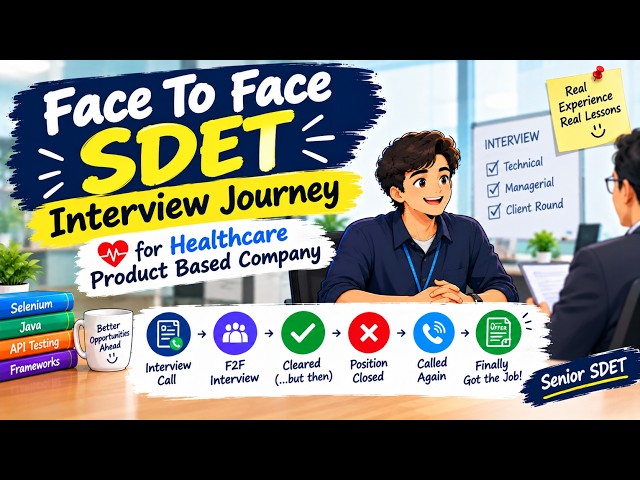 QA Automation Interview Experience | Healthcare Domain | F2F Interview | Senior SDET